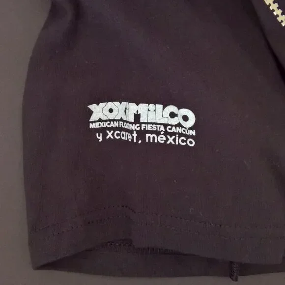 Karani Art Xoximilco Mexican Floating Fiesta Wrestling Mask T-Shirt Size Large L - Picture 3 of 3